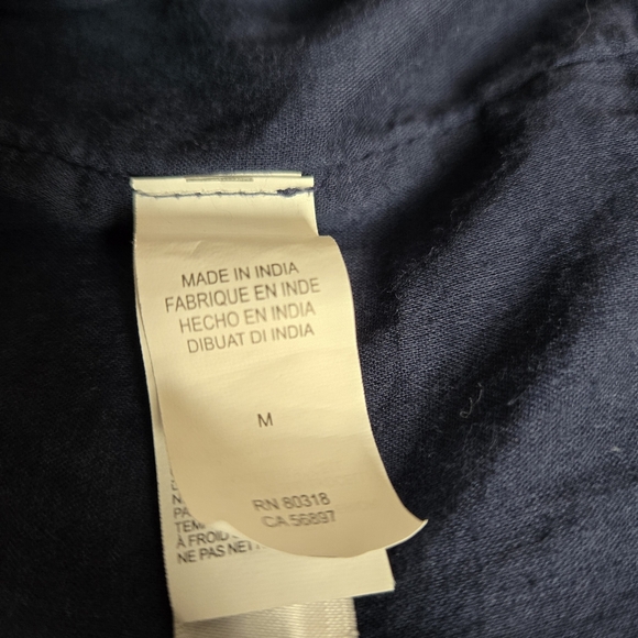 Lucky Brand Blue Embroidered Boho Denim Style Cardigan Jacket Women’s Size M - Picture 13 of 15